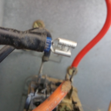 End connector replaces and taped